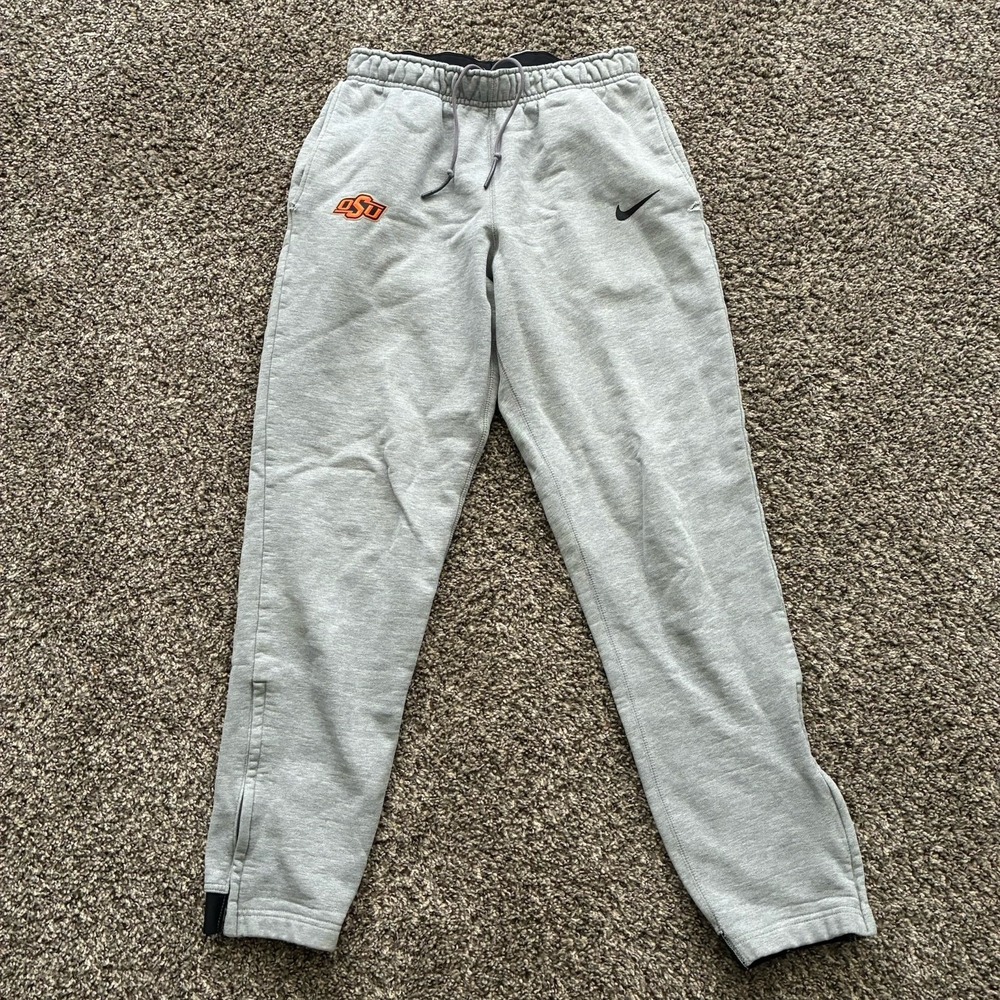 Nike Oklahoma State Cowboys Men's Small Gray Fleece Sweatpants